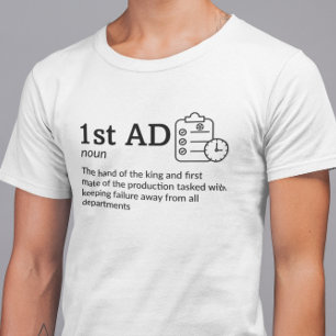 Läge för första AD-Mörk - Funny film T Shirt