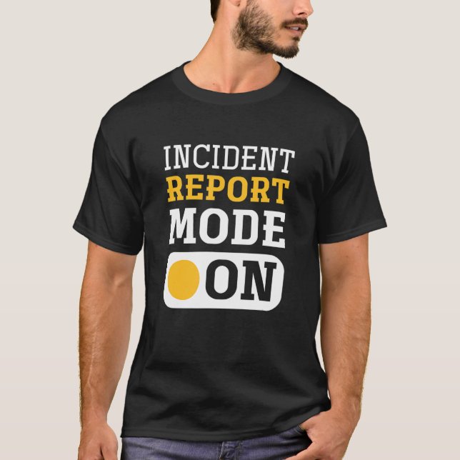 Läge för händelserapport på kontroll av sällskapsd t shirt (Framsida)