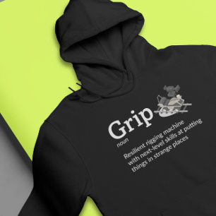 Läge för stöddefinition - Mörk för filmbesättning Hoodie