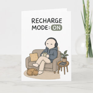 Läge för uppladdning På Roligt Introvert Meme Kort
