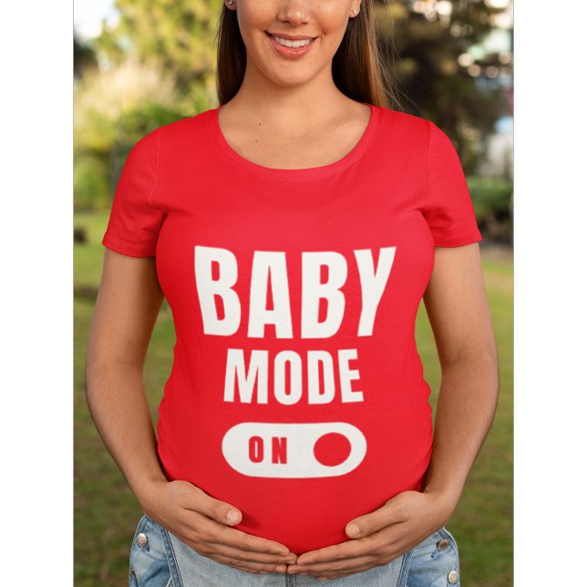 Läge i baby - Gravid Meddelande - Röd T-shirt (Skapare uppladdad)