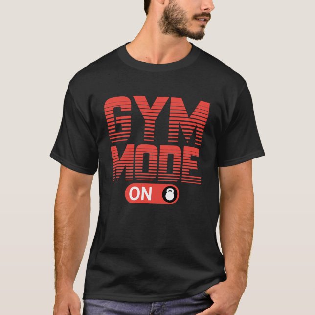 läge på gymmet t shirt (Framsida)