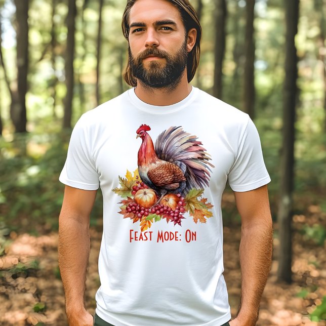 Läge: På - Thanksgiving för Roligt T Shirt (Skapare uppladdad)