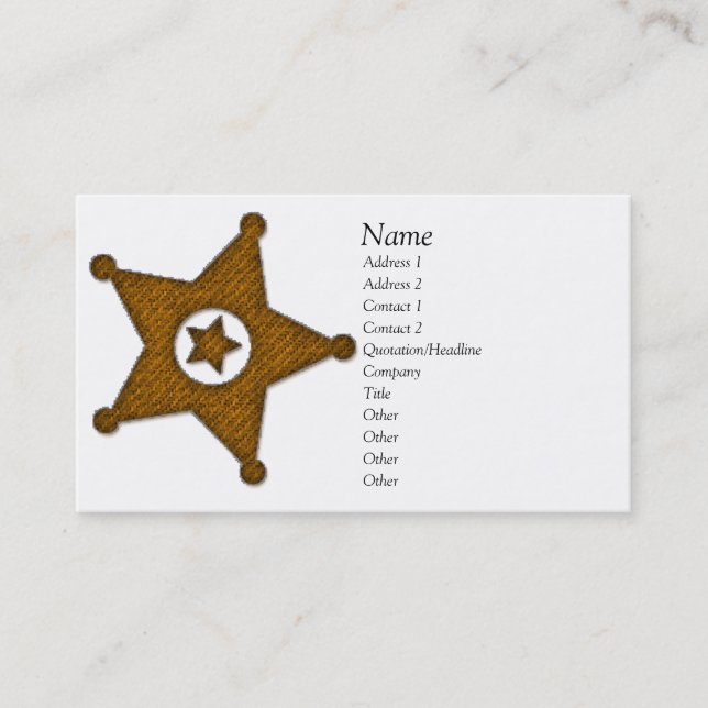 Lagemblemvisitkort Visitkort (Framsida)