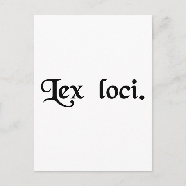 Lagen i ställe. vykort (Framsida)