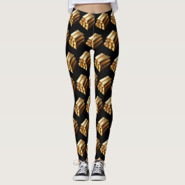 Lagen om Attraktion Guld Pub Bling Black Leggings