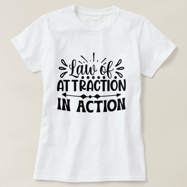 Lagen om Attraktion i praktiken Motiv Anpassningsb T Shirt (Design framsida)