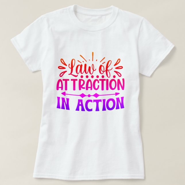 Lagen om Attraktion i praktiken Motiv Anpassningsb T Shirt (Design framsida)