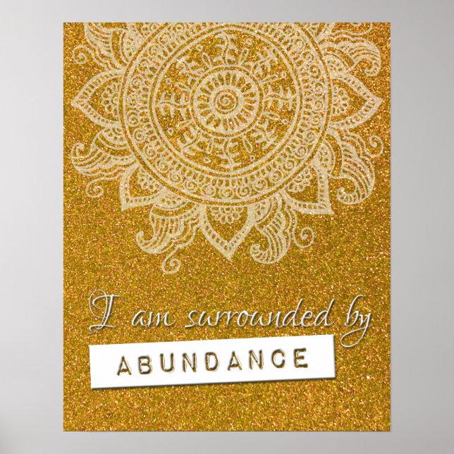 Lagen om Attraktion Money Wealth Yoga Mindful Quot Poster (Framsidan)