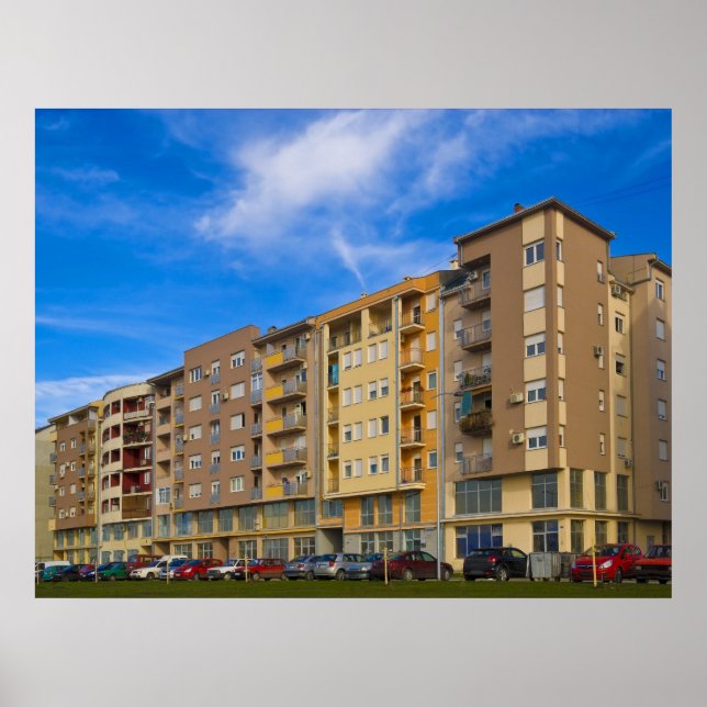 lägenhet byggnad poster (Framsidan)