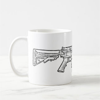 Lägenhet som AR15 är bästa med kvadratstången Kaffemugg