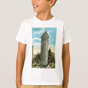 Lägenhetjärnbyggnad. Broadway och femte Ave. NYC Tee Shirt