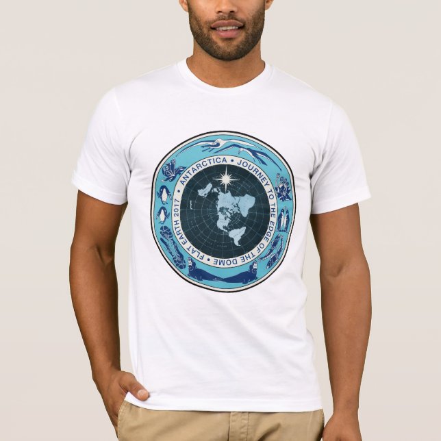 Lägenhetjorddesigner - Antarktis kupolresa Tee Shirt (Framsida)