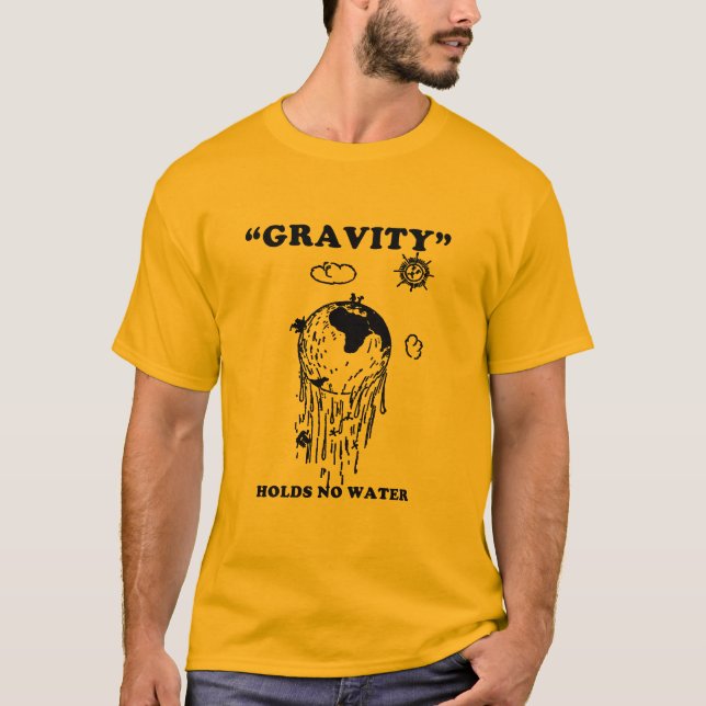 Lägenhetjorddesigner - GRAVITATION RYMMER INGET T-shirt (Framsida)