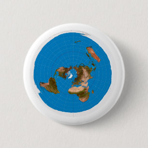 Lägenhetjordkarta - Azimuthal Equidistant Knapp