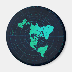 Lägenhetjordkarta (Azimuthal equidistant Magnet