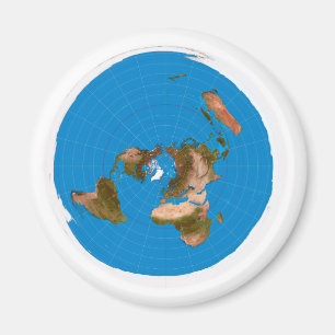 Lägenhetjordkarta - Azimuthal Equidistant Magnet