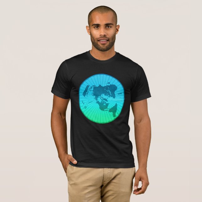 Lägenhetjordkarta - Azimuthal Equidistant Tee (Hel framsida)