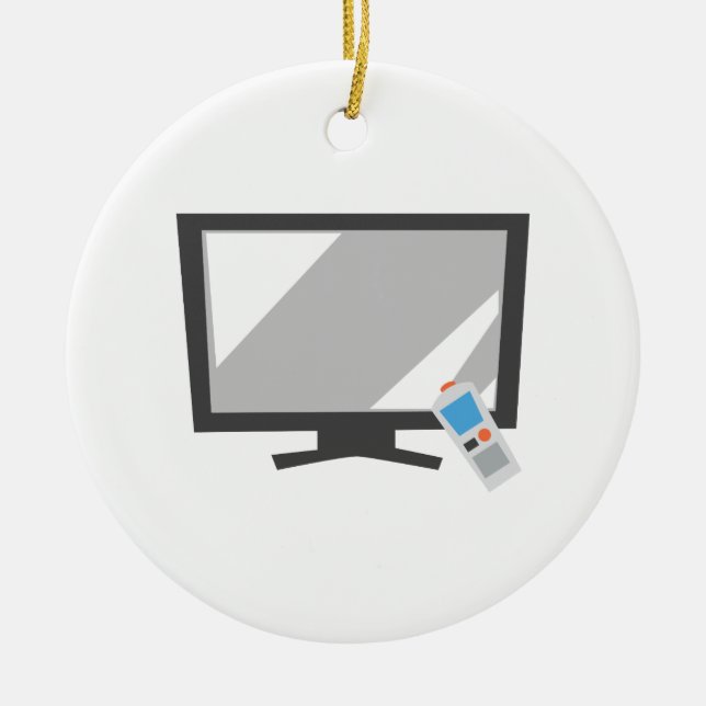LägenhetskärmTV Julgransprydnad Keramik (Framsidan)