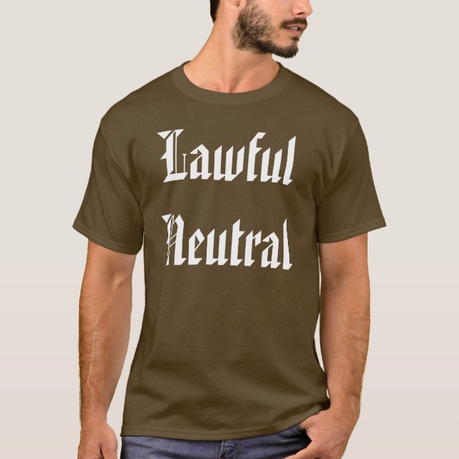 Lagenlig neutralt t shirt (Framsida)