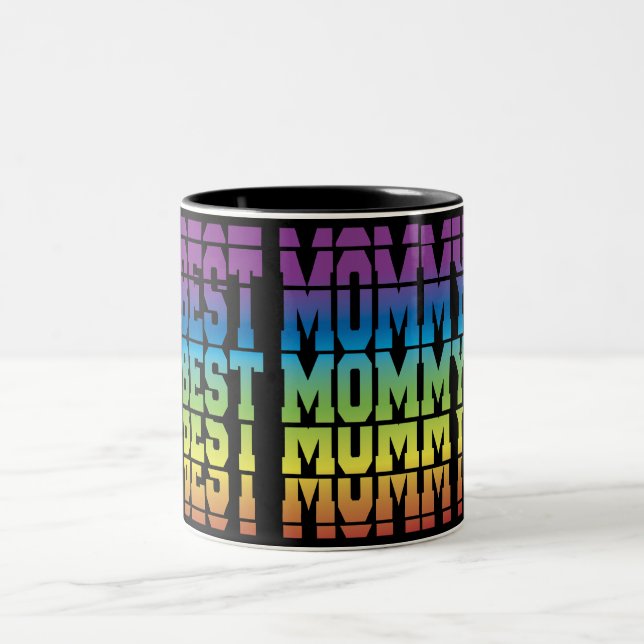 Lager 1Bästa Mamma, mors dag Två-Tonad Mugg (Center)