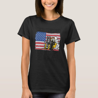 Lager Amerikansk Flagga Truck Certifierad Truckför T Shirt