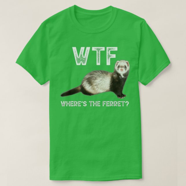 Lager av örtartade djur Lover-funny Cute Ferret T Shirt (Design framsida)