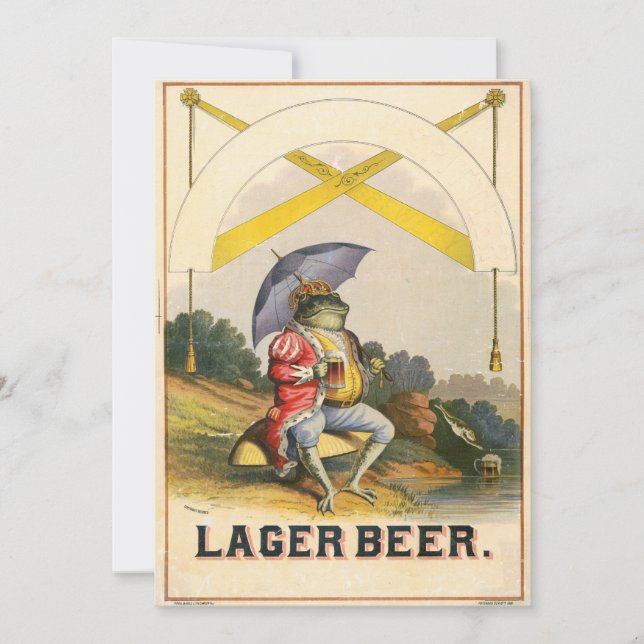 Lager Beer Vintage Reklam (Framsida)