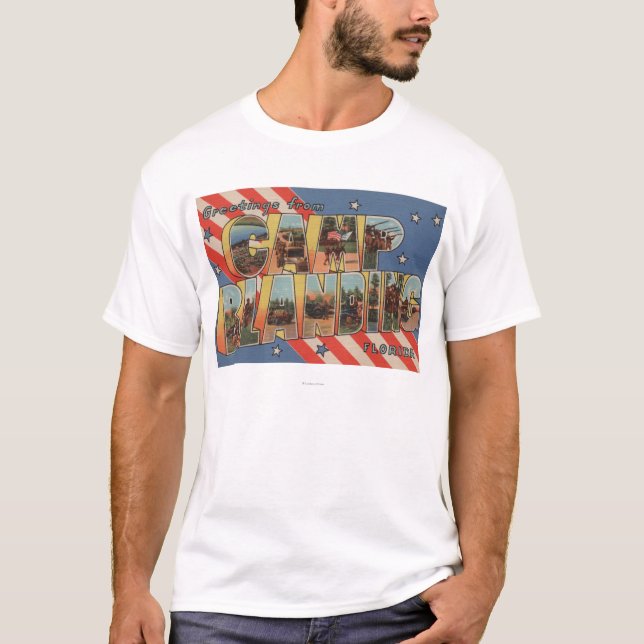 Läger Blanding, Florida - stora brevplatser T Shirt (Framsida)