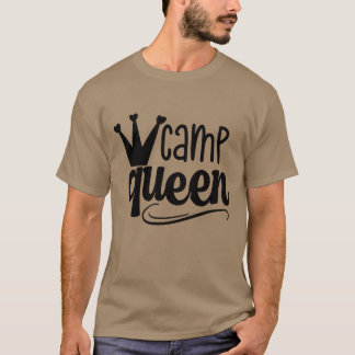 läger drottning tjej t shirt