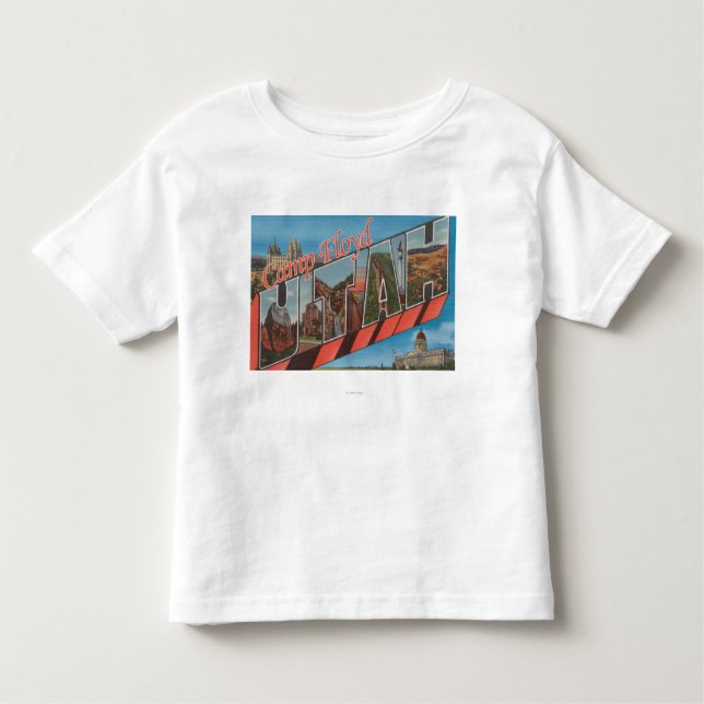 Läger Floyd, Utah - stora brevplatser Tee Shirt (Framsida)