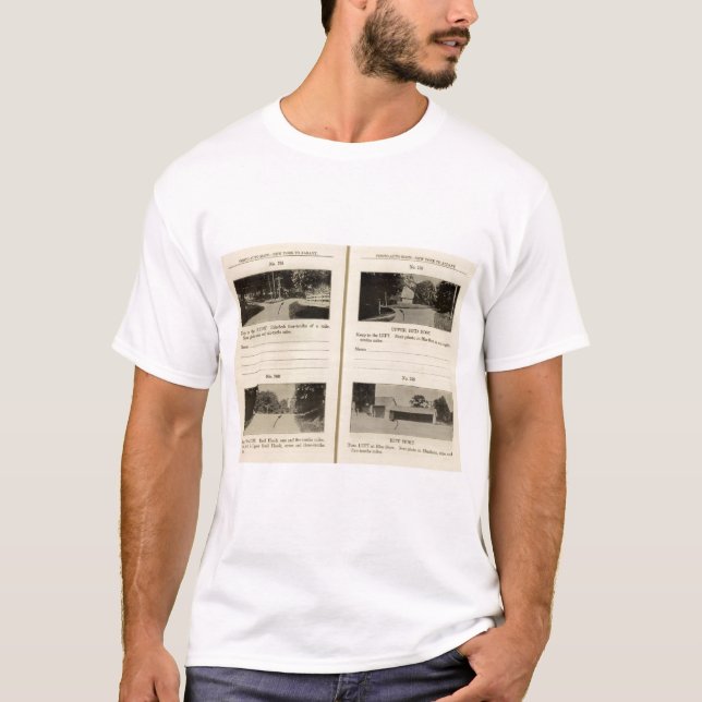 Lager för 75861 Rhinebeck övrerött krokblått Tee Shirt (Framsida)