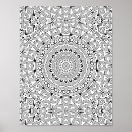 Lager Heartburst Färgsidesmönster Konstverk Poster