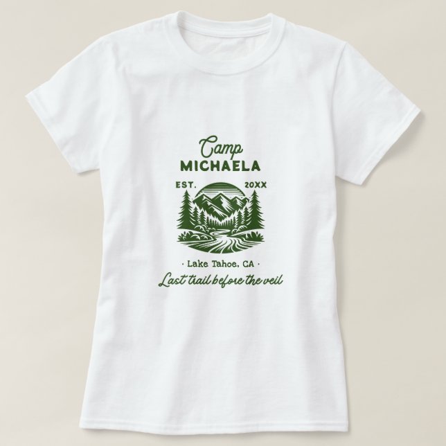 Läger Möhippa Sista Turen Innan Slöjan T Shirt (Design framsida)