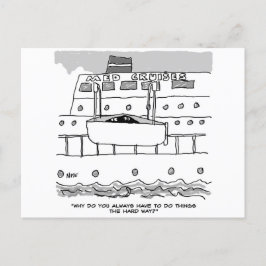 Lager på ett vykort för kryssningsartiklar på Frak