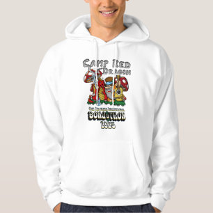 Läger Röda Drak 2025 B.A.T. Vit Hoodie