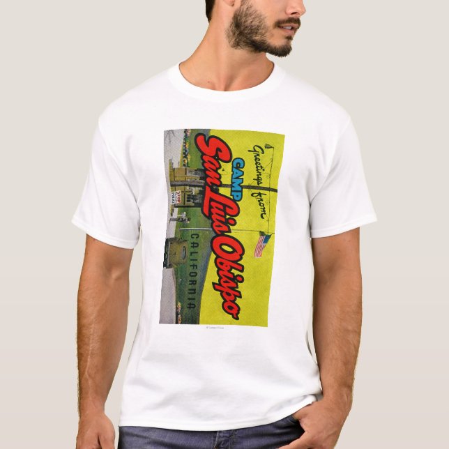 Läger San Luis Obispo, Kalifornien T Shirt (Framsida)