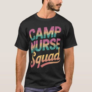 Läger sjuksköterska grupp läger omvårdnad t shirt