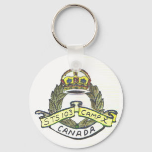 Läger-xvapensköld Keychain Nyckelring