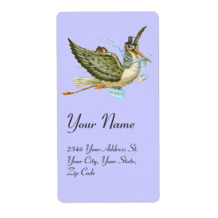 Lagerboy BABY SHOWER, Blue White Fraktsedel