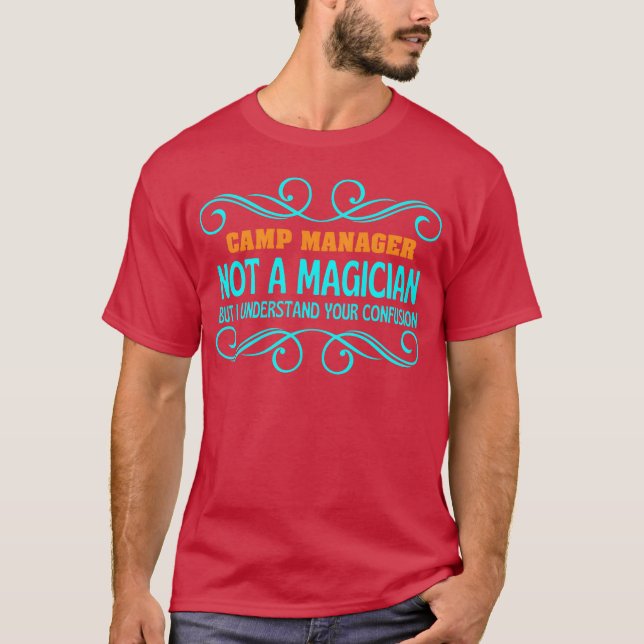 LÄGERChef inte magisk vän T Shirt (Framsida)