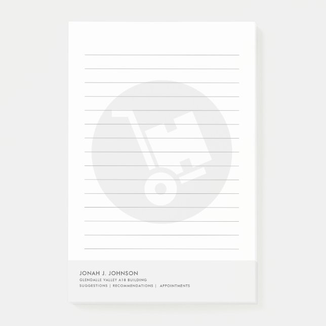 Lagerchef | Minimalistisk stil Post-it Block (Framsida)