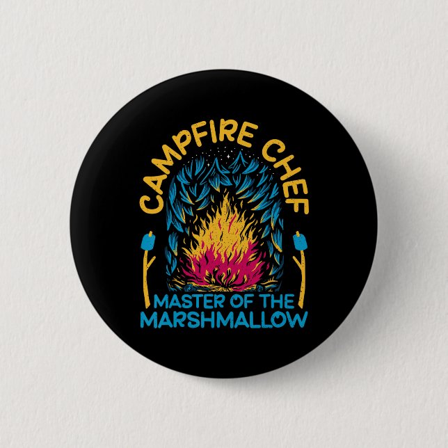 Lägereldschef Master för Marshmallow-vandring Knapp (Framsida)