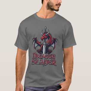 Lagerets Vapensköld Dragon & Blade T Shirt