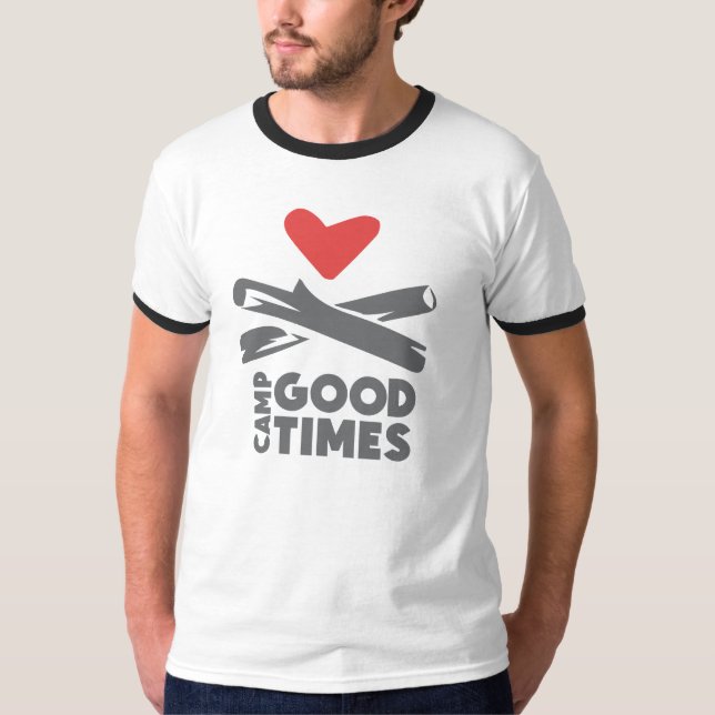 LägerGoodtimes Ringer T Tee Shirt (Framsida)