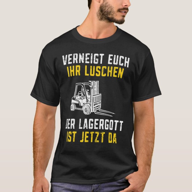 Lagergott ist jetzt da Stapler Funny Forklift Driv T Shirt (Framsida)