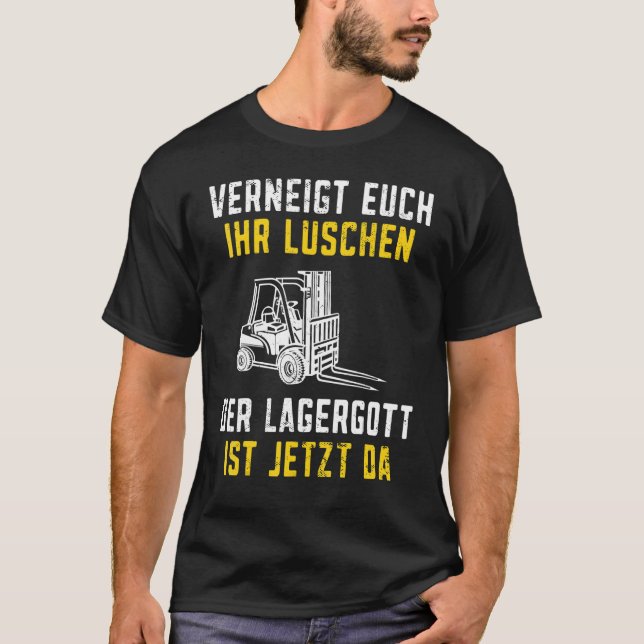 Lagergott ist jetzt da Stapler Funny Forklift Driv T Shirt (Framsida)