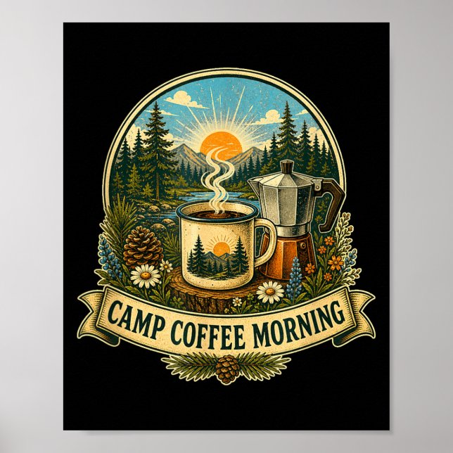 Lägerkaffemorgon  poster (Framsidan)
