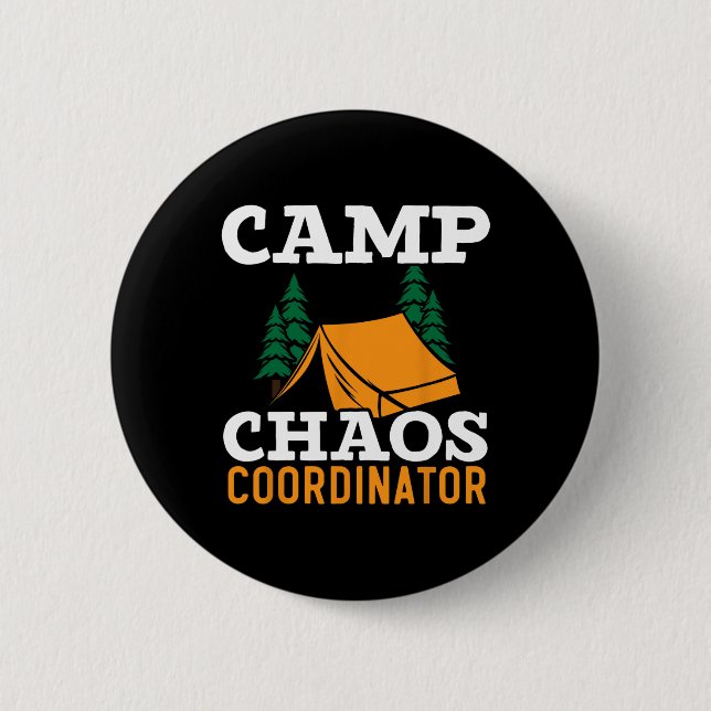 Lägerkaoskoordinator Camping Squad Lägerledare Knapp (Framsida)