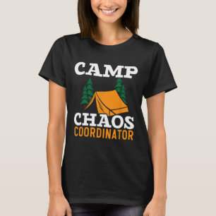 Lägerkaoskoordinator Camping Squad Lägerledare T Shirt